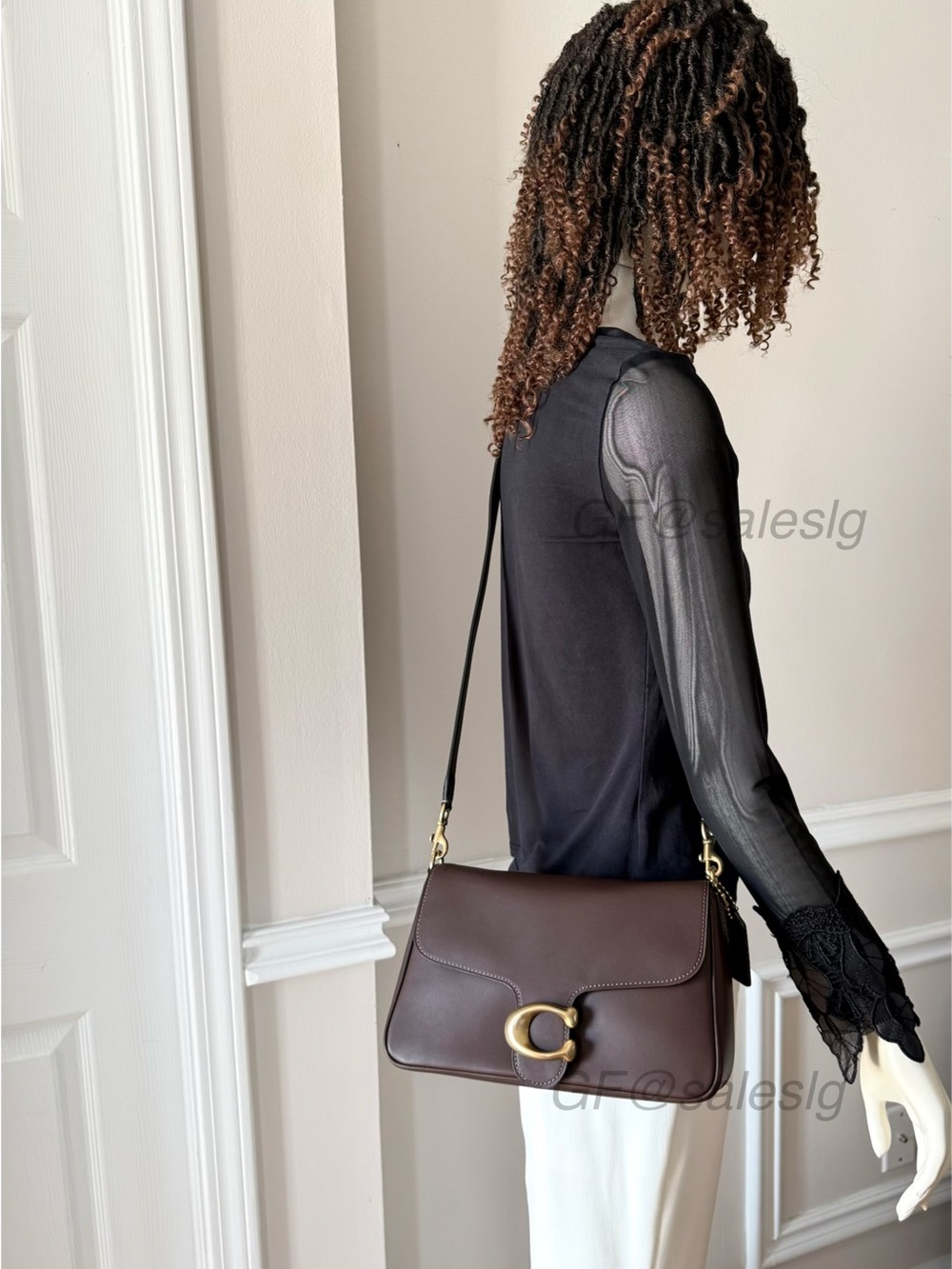 Coach Soft Tabby Shoulder & Crossbody Bag GENUINE LEATHER Gold/Maple CAM98 NWT - Picture 13 of 14